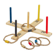 Gioco del lancio dell'anello di legno