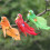 6St Simulierte Bunter Kanarienvogel Partydekoration Requisiten 4