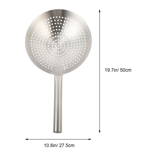 Fat Skimmer Spoon Filter Spoon Silver 1set For Boiling 1