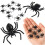 Halloween Plastic Spiders, 10 Pcs, 3x3 cm, Black 1