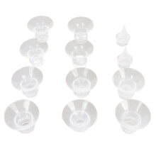 10 pezzi Inserti in silicone per capezzolo di contenitore per il seno 13mm-21mm, Lavabili e valvola a becco di papera