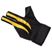 Atmungsaktiver 3-Finger-Nylonhandschuh, elastisches Billard-Queue-Zubehör für Linkshänder, rutschfestes Design für verbesserte Queuekontrolle