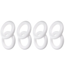 Conjunto de 8 círculos de espuma para artesanato DIY, decorações versáteis para guirlandas, portas de entrada, janelas e lareiras.