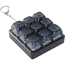 DIY Klawiatura Fidget Brelok 9Keys Klawiatura Palcowa Przenośny Brelok Klikacz dla Dorosłych Klawiatura Fidget Klikacz Łagodzący Stres