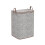 Nonwoven Storage Box Grey Foldable with Zipper Lid 1