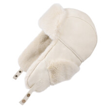 Dames trappermuts met oorklappen, hoofdwarmer, winterwarm, dikke, winddichte fleecevoering, wintermuts voor jagen en skiën.