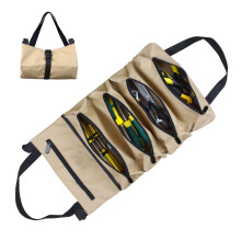 Tool Roll Bag, Tool Bag Small Tool Bag with Detachable Pouches, Heavy Duty Tool Bag