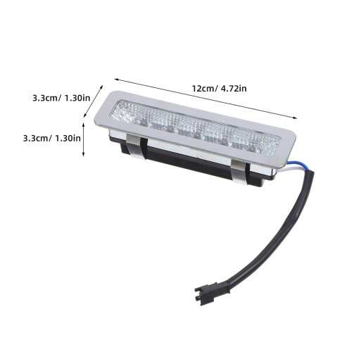 Rechteckige LED Lichtbirne Ersatz Dunstabzugshaube Silber 1