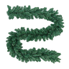 Ghirlanda artificiale in rattan di cedro da 2,7 metri, con 240 punte, flessibile e adattabile per decorazioni fai-da-te come ghirlande, matrimoni,