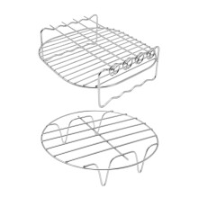 Air Fryer Rack Double Layer with Skewer 7.7 inch 2 pcs