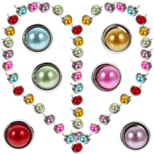 100 attaches parisiennes en alliage à deux pattes pour décoration, scrapbooking, création de cartes et autres projets créatifs