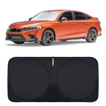 Pare-soleil sur mesure pour Hyundai Santa Fe (2019-2024), compatible avec Toyota, Honda et Nissan – Housse de pare-brise isolante thermique