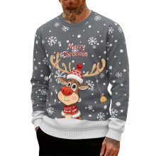Kraftig hætteløs sweatshirt, rund hals pullover, langærmet streetwear top – Blødt blandingsstof for komfort og nem bevægelse hele dagen