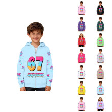 Boys Cartoon Graphic Zip Up Hoodie Long Sleeve Athletic Pullover Jacket With Anime Print For Kids Casual Wear