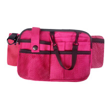 Mehrteilige Ausrüstungstasche, Organizer-Gürteltasche, Schürzen-Hüfttasche, Polyester, Rosarot