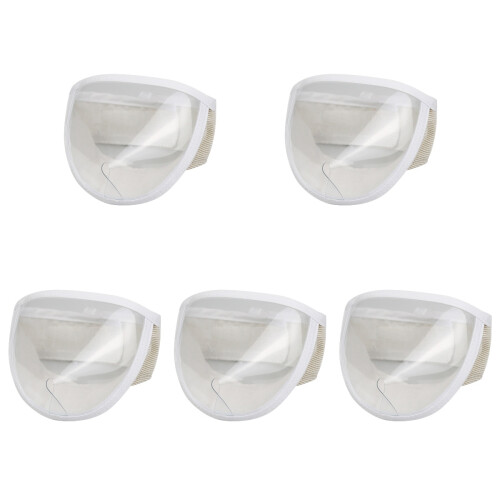 5Pièces Muselière Chat Transparent Protection Respirant Facile