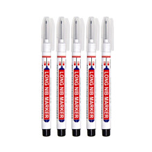 5-teiliges Set Tieflochmarker, 20 mm lange Spitze, für Holz/Metall, 10 ml Tinte, geeignet für Bauwesen und Holzbearbeitung