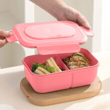 Cutie Bento din silicon, potrivită pentru cuptorul cu microunde | Recipient compartimentat pentru pregătirea meselor | Reutilizabil, stivuibil,