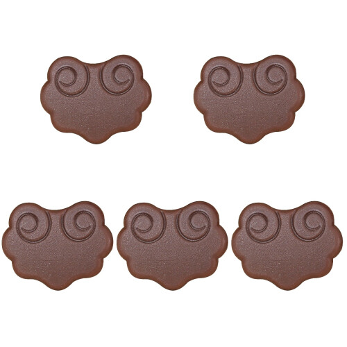 5Pcs Durable Brown Erhu Mute Composite Nano Sound Filter Practice Tool