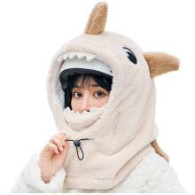 Gorro con capucha para casco de esquí con dibujos animados, cálido, cómodo y suave para el invierno. Calentador de cabeza para esquiar. Lindo