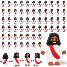 Mini statuette di Gesù, 50 pezzi – Marrone