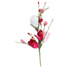 Décorations pour la Saint-Valentin : Tulipes et baies pour centres de table de mariage – 42 cm, 1 pièce, compatibles avec les événements de