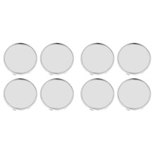 8Pièces Couvre-Moyeux ABS Argenté Accessoires Durables