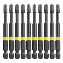 10Pcs Screwdriver Bit Set, High Torque Magnetic Star Drill Head Driver with Antislip Grip for Mechanics and Woodworkers