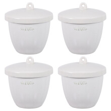12Pièces Creuset Polyvalent Céramique Isolation Chimique Usage Maison