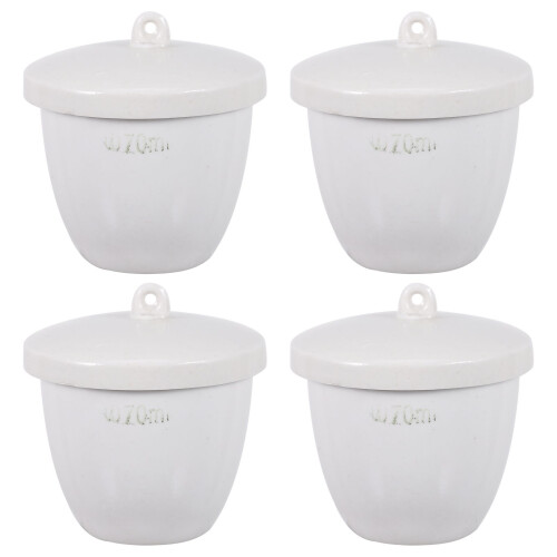 12Pièces Creuset Polyvalent Céramique Isolation Chimique Usage Maison