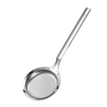 3Pcs Premium Stainless Steel Colander Oil Filter Spoon Silver Kitchen