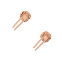 2Pcs Adjustable Golden Satin Hair Bonnets Women Sleep Caps Comfortable