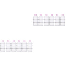 6Pièces Boîtes Stockage Lait Poudre Bébé Rose 3 Couches Séparées Sûres