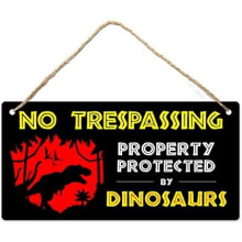 Dinosaur Room Decor for Boys, 12″x6″ PVC Plastic Decoration Hanging Sign, High Precision Printing, Waterproof, Dinosaur Bedroom Decor for Boys