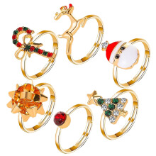 6St Kerstdecoratie Ringen Cartoon Kids Party Giftset