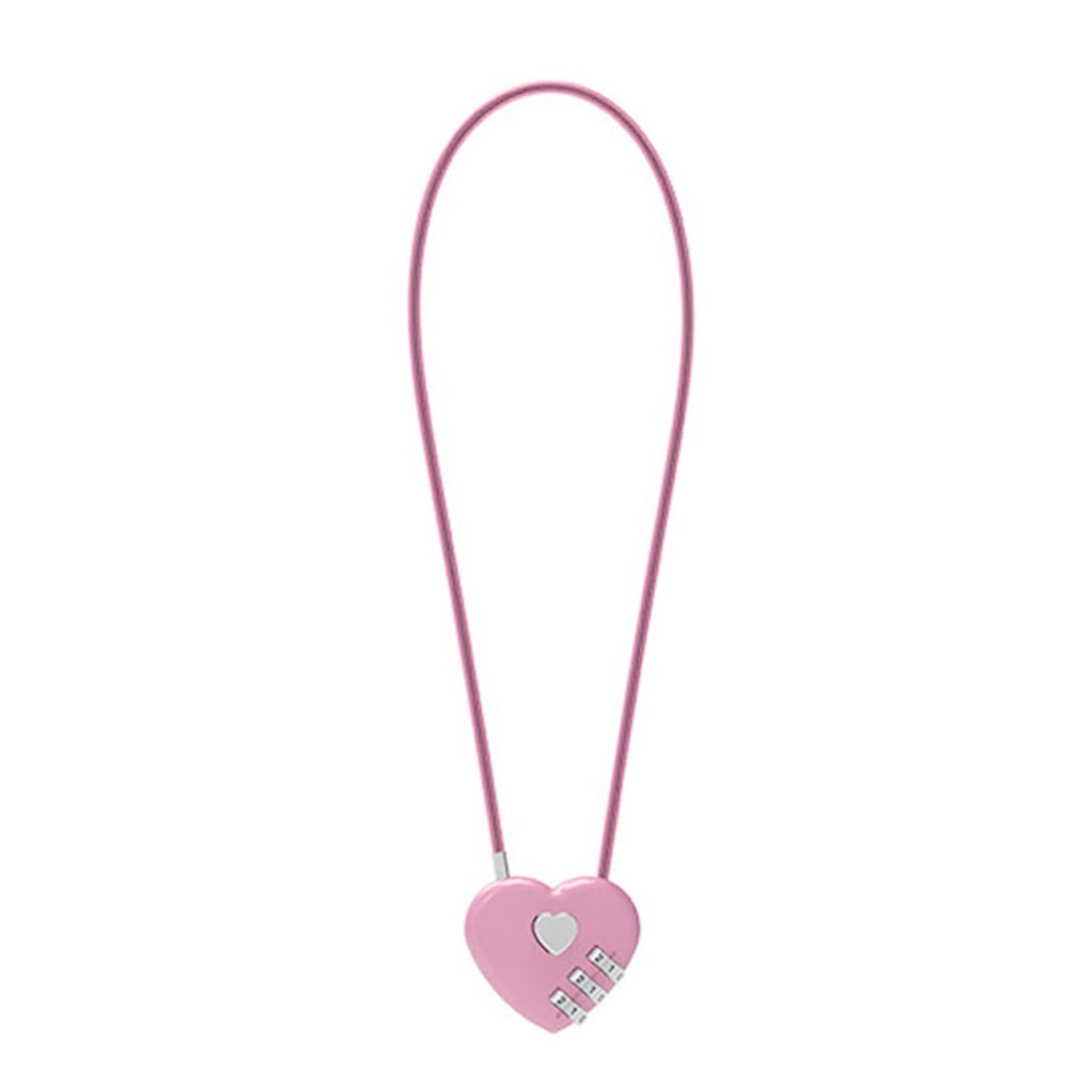 Solid Wishes-Lock Heart Shape Padlocks For Lovers Wedding Padlocks Long Wire 9193271064220