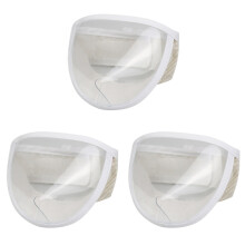 3Pièces Muselière Chat Portable Transparente, Anti-Morsure Aérée