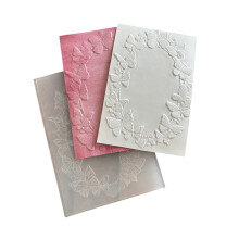 Textured Embossing Folder Butterfly Flower Tree Embossing Stencils Textured Scrapbooking Templates for Card Making