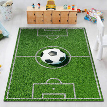 Tapis de fête Super Bowl 79 x 122 cm – Tapis de terrain de football américain, tapis d'extérieur/terrasse/aire de jeux, tapis moderne