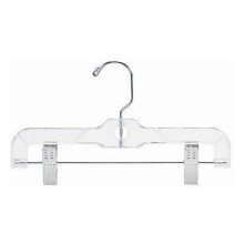 Cintre transparent en plastique pour pantalons/jupes d'enfants - 10" (25)