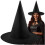 Hexenhut, schwarzer Polyester, Einheitsgröße, Halloween 1