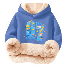 Kids Multicolor Print Hooded Sweatshirt – Soft Cozy Graphic Hoodie for Boys & Girls, Casual Streetwear for School & Play