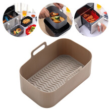 Square Silicone Air Fryer Liners, 10 Inch Reusable – Compatible with Most Air Fryers