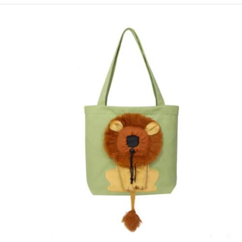 Cat Taking Bag Canvasvormige schoudertas met cartoonkat