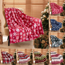 Soft Christmas Throw Blanket – Warm Thick Flannel Sherpa, Microfiber, Machine Washable, Compatible with Home Decor