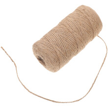 Natural Jute Twine String for Hanging Tags, Decorations, and Wrapping, Light Brown, 1 Set