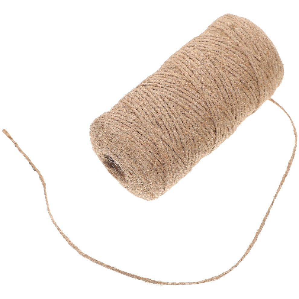 Natural Jute Twine String For Hanging Tags, Decorations, And Wrapping, Light Brown, 1 Set 9313598183668