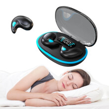Knochenleitungs-Schlaf-Headset, kabellose Ohrhörer, versteckte Kopfhörer für Seitenschläfer, kleine, winzige Ohrhörer zum Schlafen