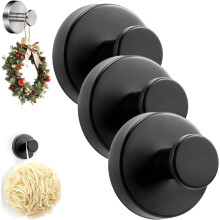 Suction Cup Hooks for Shower, No-Drill Removable Wreath Hangers, for Bathroom Window Glass Door Wall, Bath Robe Looafh Hook for Hanging