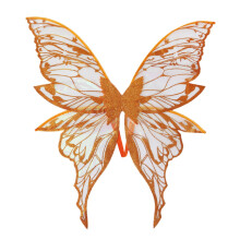 Butterfly Wing Cute Wearable Fairy Wing for Halloween Festival Party Photo Props Orange